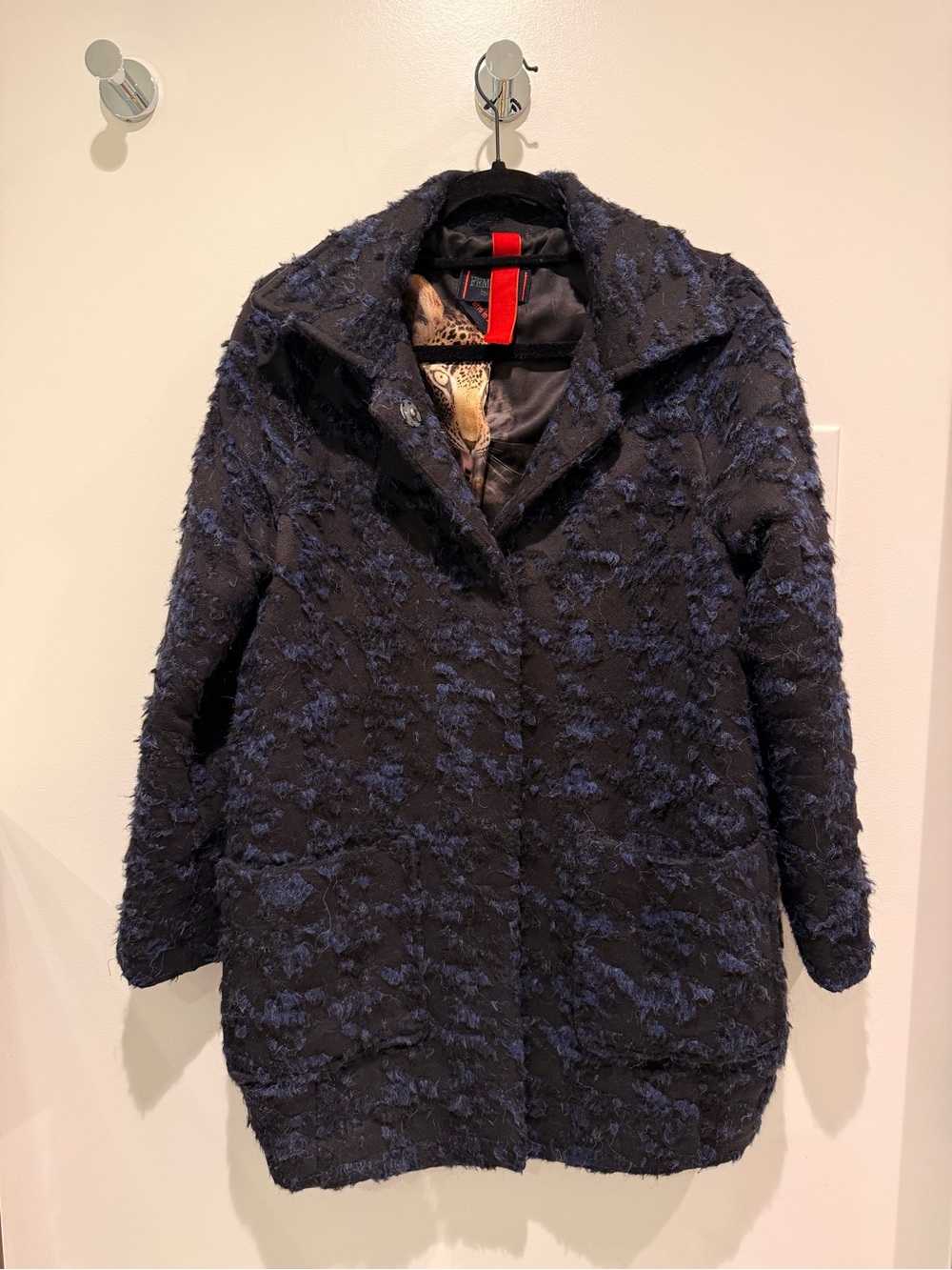 Textured Mid-Length Coat - Picture 4 of 7